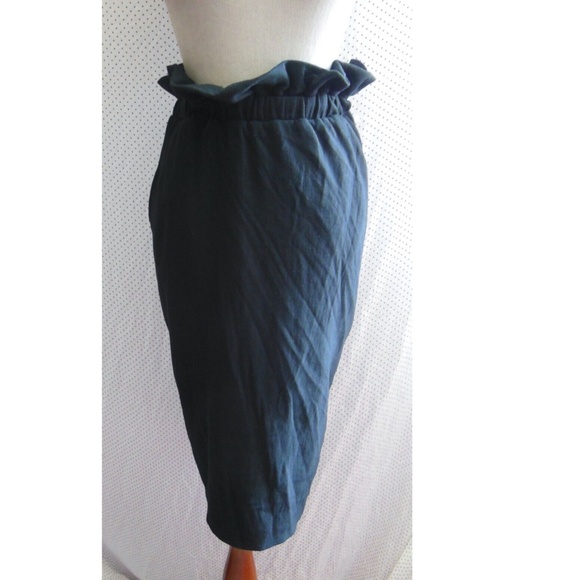 NEW KATIE MAY Black Knit RUFFLE WAIST Always Trending PENCIL Pocket SKIRT S - Picture 12 of 16